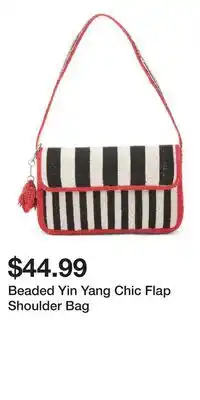 TJ Maxx Beaded Yin Yang Chic Flap Shoulder Bag offer