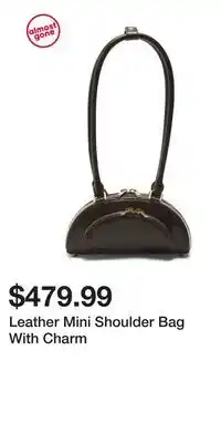 TJ Maxx Leather Mini Shoulder Bag With Charm offer