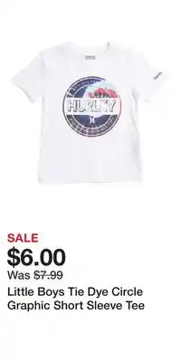 TJ Maxx Little Boys Tie Dye Circle Graphic Short Sleeve Tee offer