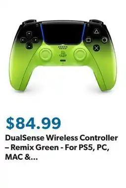 Sam's Club DualSense Wireless Controller – Remix Green - For PS5, PC, MAC & Mobile offer