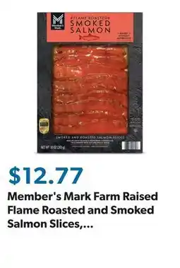 Sam's Club Member's Mark Farm Raised Flame Roasted and Smoked Salmon Slices, 10 oz offer