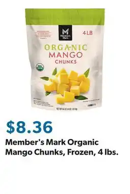 Sam's Club Member's Mark Organic Mango Chunks, Frozen, 4 lbs offer