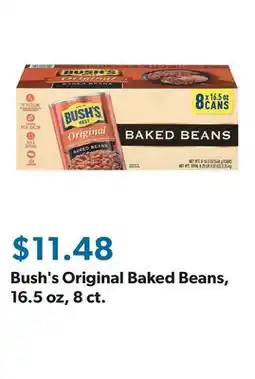 Sam's Club Bush's Original Baked Beans, 16.5 oz, 8 ct offer