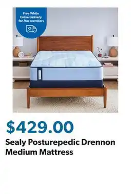 Sam's Club Sealy Posturepedic Drennon Medium Mattress offer