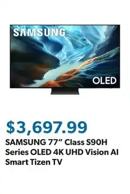 Sam's Club SAMSUNG 77 Class S90H Series OLED 4K UHD Vision AI Smart Tizen TV offer