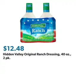 Sam's Club Hidden Valley Original Ranch Dressing, 40 oz., 2 pk offer