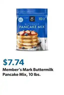 Sam's Club Member's Mark Buttermilk Pancake Mix, 10 lbs offer