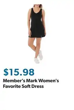 Sam's Club Member's Mark Women's Favorite Soft Dress offer