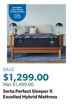 Sam's Club Serta Perfect Sleeper X Excelled Hybrid Mattress offer
