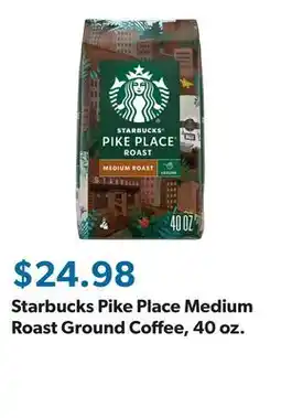 Sam's Club Starbucks Pike Place Medium Roast Ground Coffee, 40 oz offer