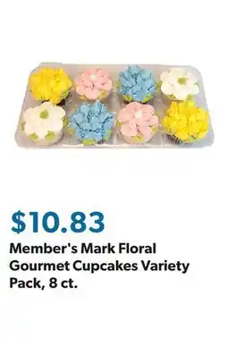 Sam's Club Member's Mark Floral Gourmet Cupcakes Variety Pack, 8 ct offer