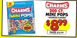 Ollie's CHARMS Mini Pops offer