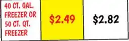 Ollie's 40 ΡΡ.. GAL. FREEZER 50 ΡΡ. QT. FREEZER offer