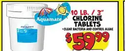 Ollie's AQUAMATE 10 LB./3 CHLORINE TABLETS offer