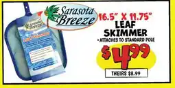 Ollie's SARASOTA BREEZE 16.5 X 11.75 LEAF SKIMMER offer