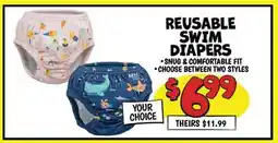 Ollie's REUSABLE SWIM DIAPERS offer
