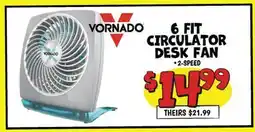 Ollie's VORNADO 6 FIT CIRCULATOR DESK FAN offer