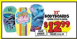 Ollie's 33 BODYBOARDS offer