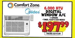 Ollie's MIDEA 6, 000 BTU DIGITAL WINDOW A/C offer