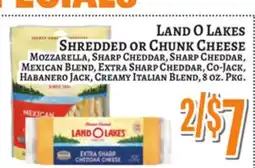 Trade Fair Supermarket Land O Lakes SHREDDED or CHUNK CHEESE offer