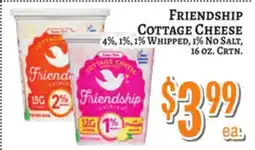 Trade Fair Supermarket FRIENDSHIP COTTAGE CHEESE offer