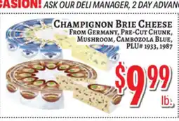 Trade Fair Supermarket CHAMPIGNON BRIE CHEESE offer