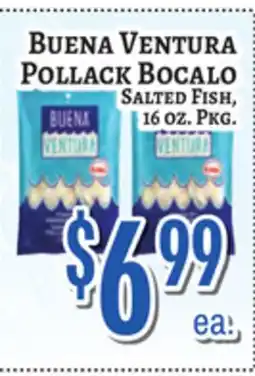 Trade Fair Supermarket BUENA VENTURA POLLACK BOCALO SALTED FISH offer