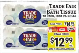 Trade Fair Supermarket Trade Fair Bath Tissue offer