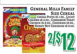 Trade Fair Supermarket GENERAL MILLS FAMILY SIZE CEREAL offer