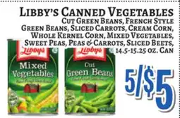 Trade Fair Supermarket LIBBY'S CANNED VEGETABLES offer