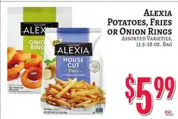 Trade Fair Supermarket Alexia Potatoes, Fries or Onion Rings offer