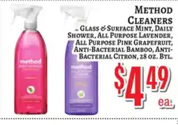 Trade Fair Supermarket METHOD CLEANERS offer