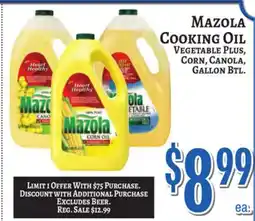Trade Fair Supermarket MAZOLA COOKING OIL offer