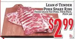 Trade Fair Supermarket LEAN & TENDER PORK SPARE RIBS offer