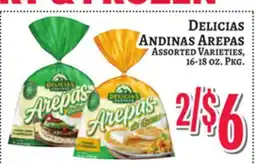Trade Fair Supermarket DELICIAS ANDINAS AREPAS offer