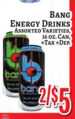 Trade Fair Supermarket BANG ENERGY DRINKS offer