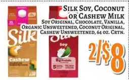 Trade Fair Supermarket SILK SOY, COCONUT OR CASHEW MILK offer