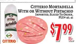 Trade Fair Supermarket Citterio Mortadella With or Without Pistachio offer