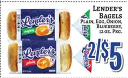 Trade Fair Supermarket LENDER'S BAGELS offer