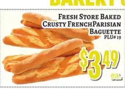 Trade Fair Supermarket FRESH STORE BAKED CRUSTY FRENCH PARISIAN BAGUETTE offer