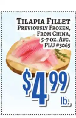 Trade Fair Supermarket TILAPIA FILLET offer