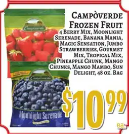 Trade Fair Supermarket CAMPÒVERDE FROZEN FRUIT offer