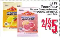 Trade Fair Supermarket La Fe Fruit Pulp offer