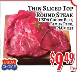 Trade Fair Supermarket THIN SLICED TOP ROUND STEAK offer