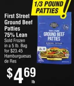 Smart & Final First Street Ground Beef Patties offer