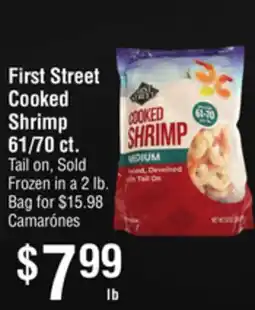 Smart & Final First Street Cooked Shrimp 61/70 ct offer