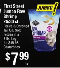 Smart & Final First Street Jumbo Raw Shrimp 26/30 ct offer