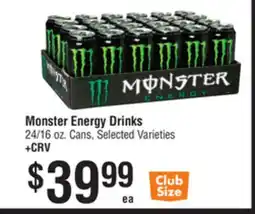 Smart & Final Monster Energy Drinks offer