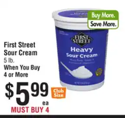Smart & Final First Street Sour Cream offer