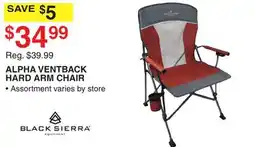 Dunham's Sports BLACK SIERRA ALPHA VENTBACK HARD ARM CHAIR offer